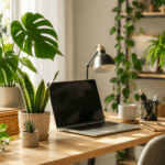 Die schönsten Pflanzen für mehr Ruhe, Fokus und Wohlfühlatmosphäre im Arbeitszimmer Homeoffice einrichten